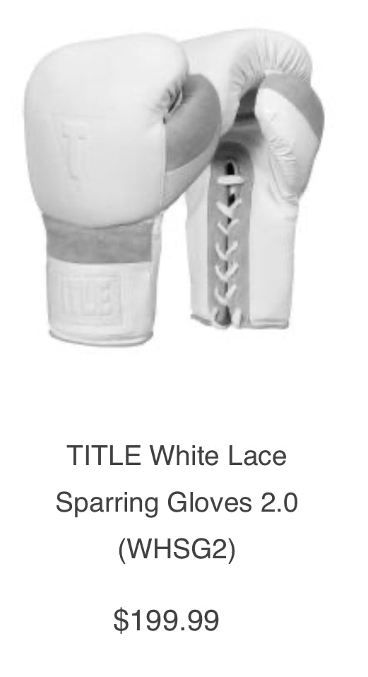 Title sparring gloves